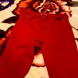 Red Skinny Jeans with stretch